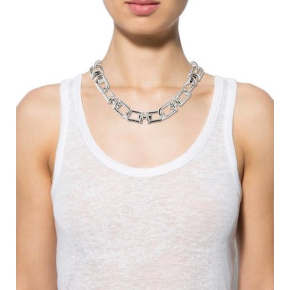 Eddie Borgo frame link collar necklace